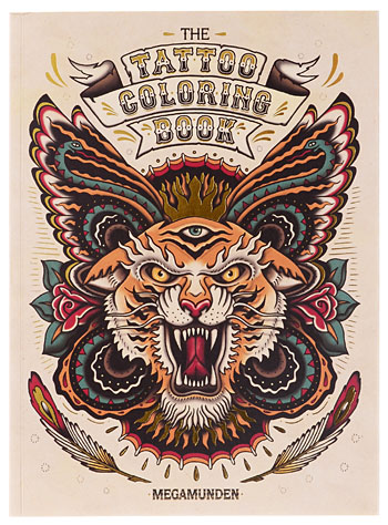 Retro Tattoo Coloring Book