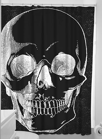 X-Ray Anatomical Skull Shower Curtain