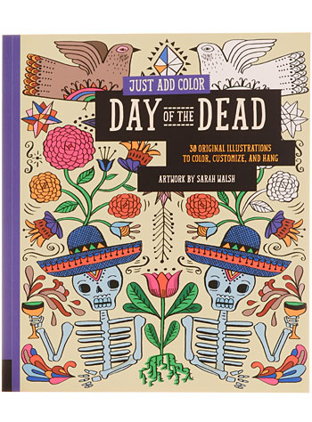 Day of the Dead Skulls & Skeletons Coloring Book